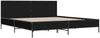vidaXL Bettgestell Schwarz 200x200 cm Holzwerkstoff und Metall 3280017 Bild 3