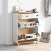 vidaXL Schuhschrank ASKIM Weiß 85 x 35 x 108 cm Massives Kiefernholz 4105438 Bild 4