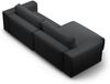 Micadoni Ecksofa Victor 3-Sitzer Links Strukturierter Stoff Anthrazit Bild 4