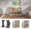 Küchenschrank für Dachschrägen R-Line Sonoma 60 cm mit 2 Türen Vicco Bild 5