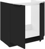 Küchen Spülenunterschrank 80 cm SIENA Schwarz Küche Küchenzeile Küchenblock Bild 2