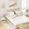 HEYZOEY Nachttisch Eiche Holz Schublade Klein Beistelltisch 39x39x28cm Bild 4