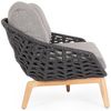 Gartensofa Tamires aus Teakholz, Anthrazit Bild 2