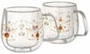 Hutschenreuther Becher Christmas Love Glas dekoriert Becher doppelwandig 2er Set, Glas Bild 2