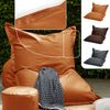 Green Bean® XXL Riesen-Sitzsack aus Kunstleder mit EPS Perlen Füllung - 140 x 180 cm 380 Liter - Bean Bag - - Cognac Bild 2