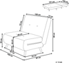 Schlafsofa Polsterbezug schwarz FARRIS Bild 2