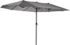LECO Oval-Schirm "DAS ORIGINAL", Aluminium-/Stahlrohrgestell anthrazit, Polyester anthrazit, 4,6x2,7 m Bild 2