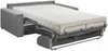 Vente-unique - CALITO Sofa SamtStoff Grau - B 223 cm94 cm x H 97 cm x L 216 cm Bild 2