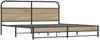 vidaXL Metallbett ohne Matratze Räuchereiche 183x213 cm 3318681 Bild 3
