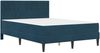 vidaXL Bettgestell mit Matratze mit Kopfteil Blau 120 x 200 cm Samt 3415047 Bild 3