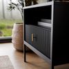Lookway Nachttisch MIDNIGHT mit geriffelter Front auf Gestell, Breite 54 cm Bild 4