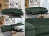 Mks Möbel 'Peter L-form' Ecksofa mit Bettfunktion, Bettkasten & einstellbaren Kopfstützen, Grün, Cord, mit Topper, rechts Bild 2