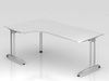 Winkeltisch BS82 C-Fuß 200x120cm 90° Grau Gestellfarbe: Silber Bild 3