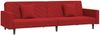 vidaXL Schlafsofa 2-Sitzer mit 2 Kissen Weinrot Samt 375922 Bild 2