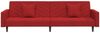 vidaXL Schlafsofa 2-Sitzer mit 2 Kissen Weinrot Samt 375922 Bild 5