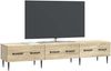 vidaXL TV-Schränk Sonoma-Eiche 147 x 34,5 x 30 cm Holzwerkstoff 894937 Bild 2