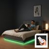 LED Polsterbett Tröstiar 140x200cm Anthrazit [en. casa] Bild 5
