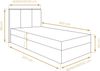 AX LIVING Boxbett Merea Boxspringbett Braun mit Bettkasten 90x200 cm Bild 4