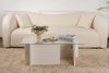 Dmora Wohnzimmertisch Azriel, Niedriger Wohnzimmertisch, Kaffeeregal, Couchtisch für Sofa, 105x65 h40 cm, Weiß Bild 5