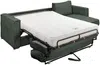 Vente-unique - LORETO Sofa SamtStoff Grün - B 223 cm152 cm x H 90 cm x L 298 cm Bild 3