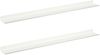 vidaXL Schwebendes Regal Wandmontiert 2 pcs Weiß 80 x 9 x 2,5 cm Stahl 8003982 Bild 2
