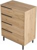 Kommode Vesanto 95x75x45 cm 4 Schubladen Eiche [en. casa] Bild 3