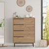 Kommode Vesanto 95x75x45 cm 4 Schubladen Eiche [en. casa] Bild 2