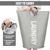125L Faltbare Wäschekörbe Grau XL Stand Up Design 600D Stoff Oxford Bild 5
