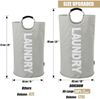 125L Faltbare Wäschekörbe Grau XL Stand Up Design 600D Stoff Oxford Bild 3