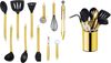 ECHTWERK Küchenorganizer-Set, (Set, 12-tlg), Kochbesteck mit Edelstahlgriff, Antihaft Silikon, mit Utensilienhalter Bild 4