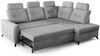 Ecksofa Schlafsofa Sofa WENDIE Stoff Hold Me Grau Ottomane Rechts Bild 3