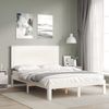 vidaXL Massivholzbett ohne Matratze Weiß 120x200 cm Kiefernholz 3193657 Bild 3