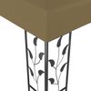 vidaXL Pavillon mit LED-Lichterkette 3x3 m Taupe 3070312 Bild 5