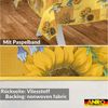 ANRO Tischdecke Sonnenblume abwaschbar Wachstuch pflegeleicht wasserabweisend (Einzelstück 1-tlg), Schmutzabweisend Rustikaler Gelb Rund 100cm Gartentischdecke Bild 3