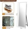 BBWL Ganzkörperspiegel Quadratischer Holzrahmen Ganzkörperspiegel 160x50 cm, Hochwertiges Spiegelglas HD Reflektion Stabile Verpackung Vielseitig Bild 4