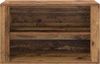 Schuhregal, Schuhablage, platzsparend mit Regal Altholz 75 x 35 x 45 cm Holzwerkstoff Bild 5
