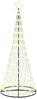 vidaXL LED-Weihnachtsbaum mit 295 LEDs Warmes Weiß 250 cm Metall 42018783 Bild 2