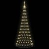 vidaXL LED-Weihnachtsbaum mit 295 LEDs Warmes Weiß 250 cm Metall 42018783 Bild 5
