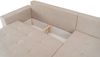 Ecksofa Schlafsofa Sofa ARMARI in Stoff Wind Creme Ottomane Rechts Bild 4