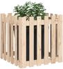 vidaXL Pflanzkübel Lattenzaun-Design 60x60x60 cm Massivholz Kiefer 832457 Bild 3