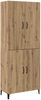 vidaXL Highboard 2 pcs Artisan-Eiche Holzwerkstoff 3394570 Bild 2