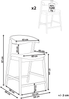 Set mit 2 Barstühlen LILLY Braun Beige Bild 2