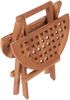 Teakholz Garten-/Beistelltisch - bene living - Dorset rund Ø 50 cm Bild 5