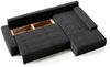 Beautysofa Ecksofa Draco L, Grau, Dunkelgrau, inkl. Wellenfedern Ecke mit Einfügung, mit Schlaffunktion Bild 2