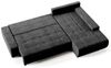 Beautysofa Ecksofa Draco L, Grau, Dunkelgrau, inkl. Wellenfedern Ecke mit Einfügung, mit Schlaffunktion Bild 3
