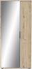 Schuhschrank >EBONY< in Eiche royal - 82,8x178,4x23,9cm (BxHxT) Bild 3