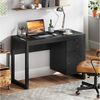 KOMFOTTEU Computertisch Schreibtisch, mit Schublade und Schrank Bild 2