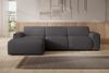 Selsey 'Bouvi' Ecksofa, Ottomane links, dunkelgrau, Bouclé Bild 2