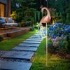 LED Solar Steckleuchte, Pfau bronzefarben, bunt Höhe 90 cm Bild 3