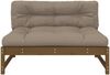 vidaXL Mittelsofa Honigbraun 120x80 cm Massivholz Kiefer 825733 Bild 4